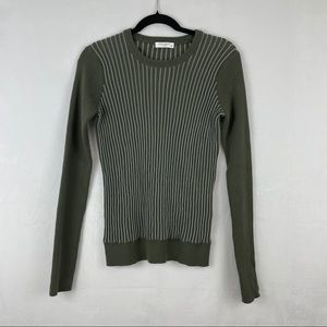 Equipment Femme Shane Crewneck in Dusty Olive S